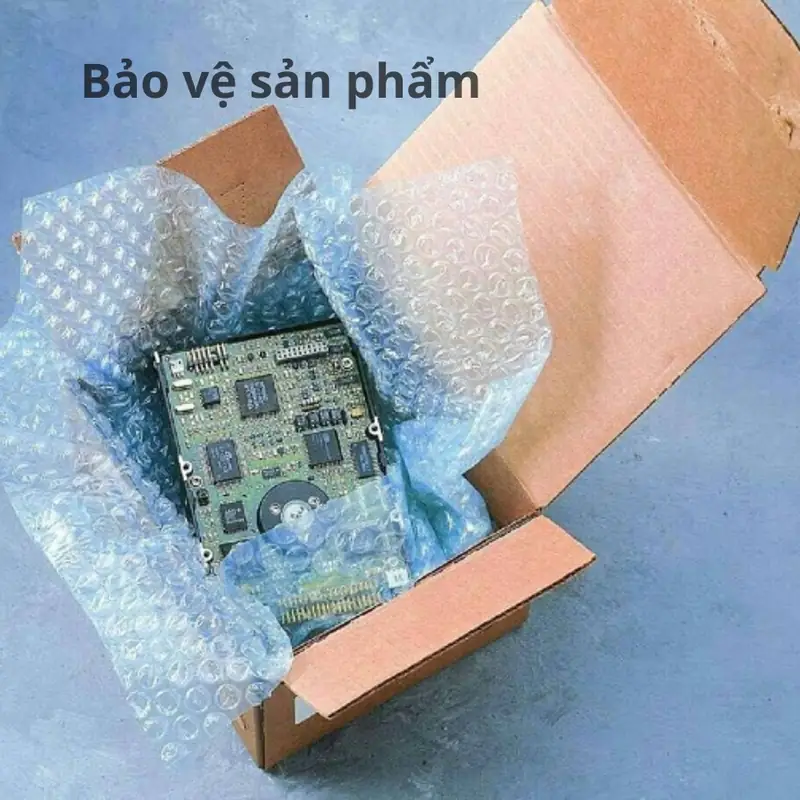 Xốp hơi khổ 0,2 m × 100 m, ảnh góc