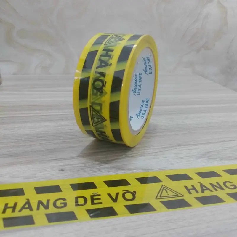 Băng keo «Hàng dễ vỡ» cuộn 200 g, ảnh góc