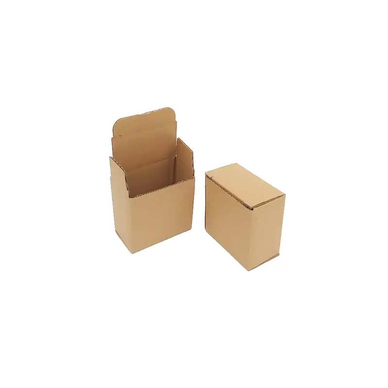 Hộp nắp cài 2 đầu 8,5×5×8,5 cm (nâu mộc), ảnh góc