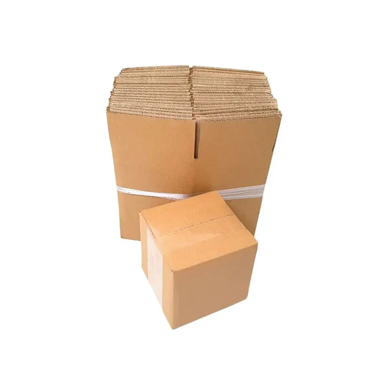 Hộp 10×10×10 cm (2 mặt nâu), ảnh góc