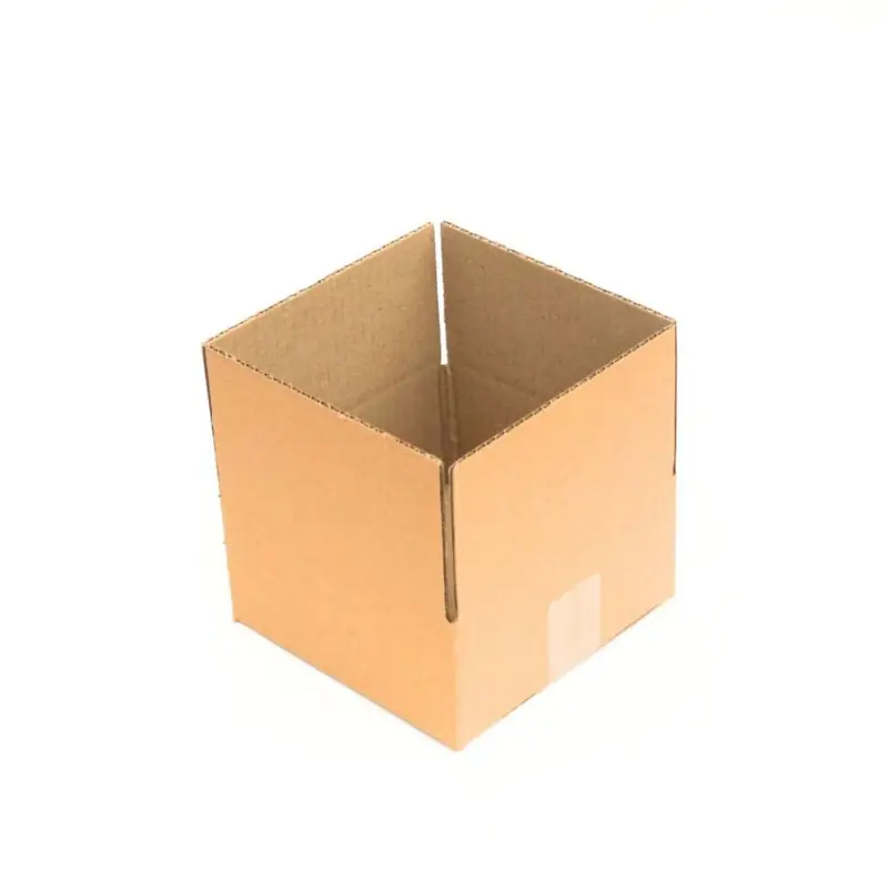 Hộp 20×20×10 cm (2 mặt nâu), ảnh góc