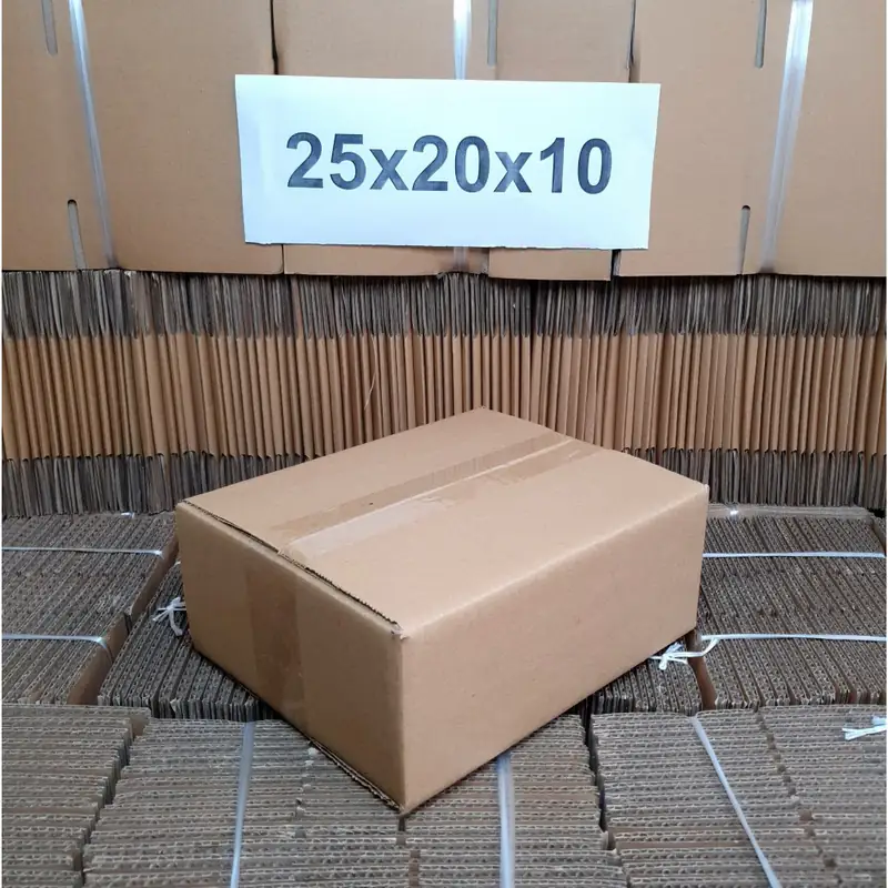 Hộp 25×20×10 cm (2 mặt nâu), ảnh góc