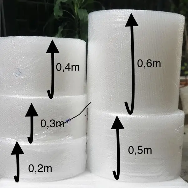 Xốp hơi khổ 0,2 m × 100 m, hướng dẫn chọn size