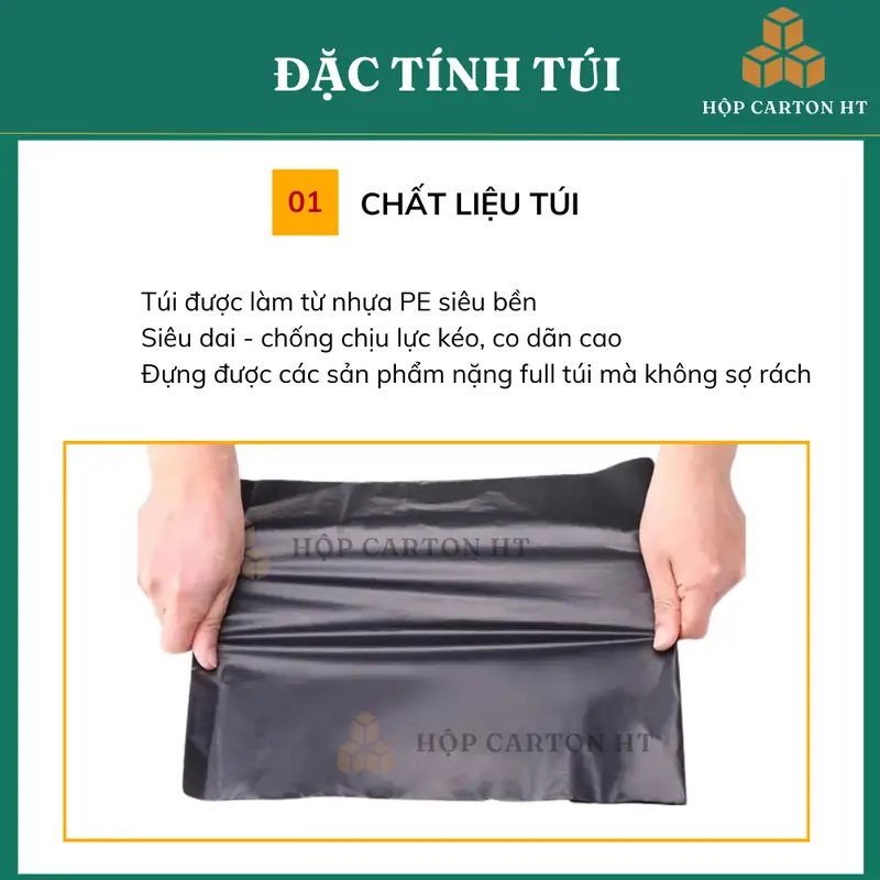 Túi niêm phong 17×30 cm – đen xám (gói 1 kg), ảnh đặc điểm