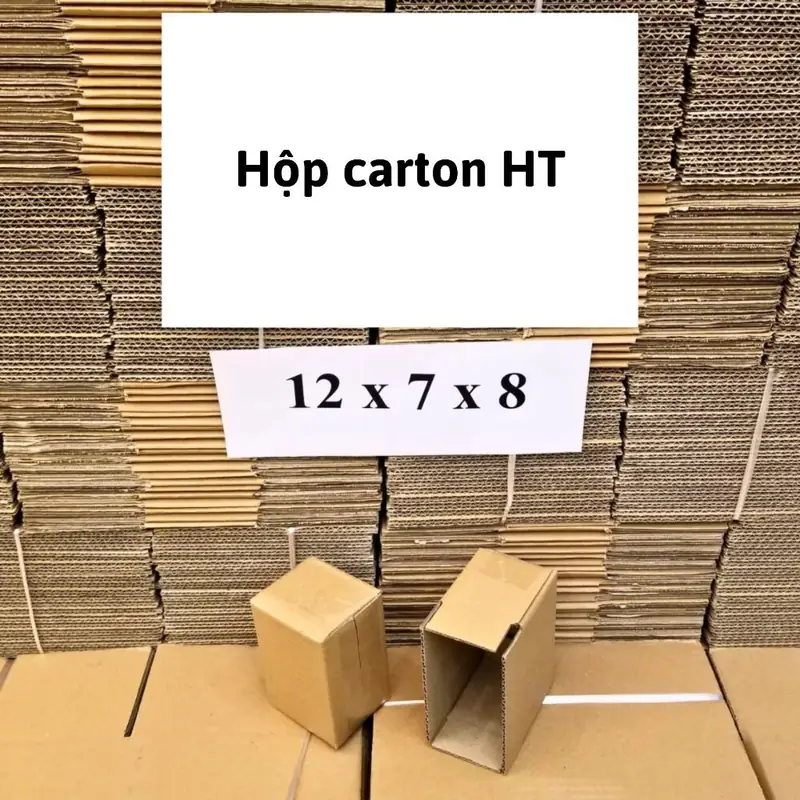 Hộp 12×7×8 cm (2 mặt nâu), ảnh góc